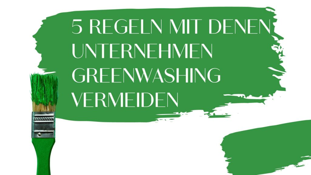 Greenwashing vermeiden