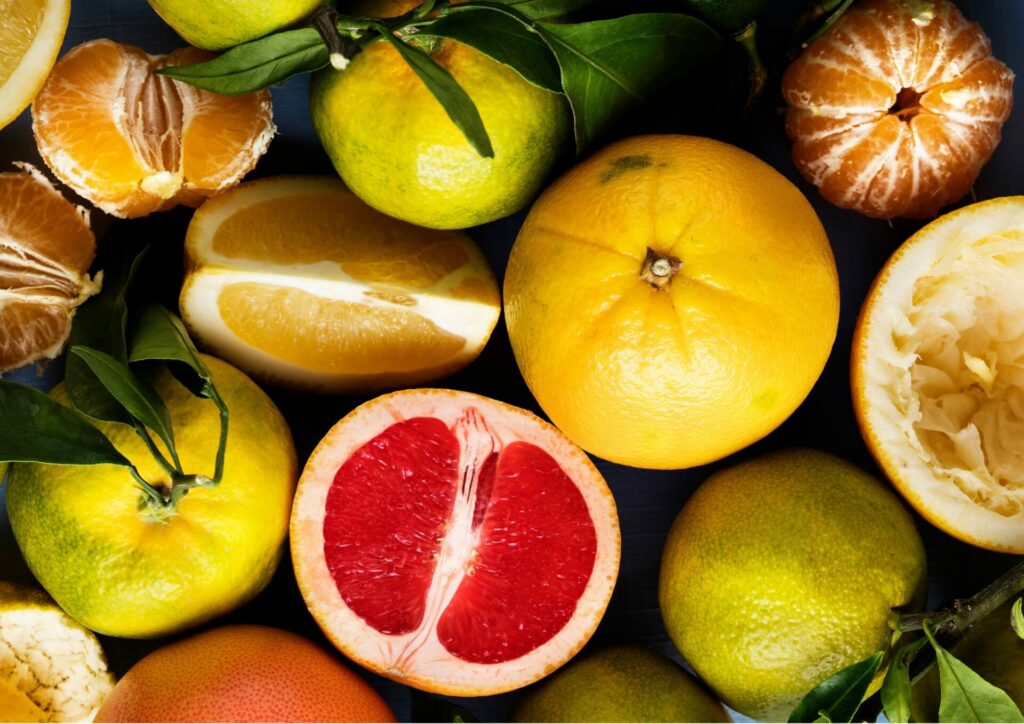 organic waste citrus fruits